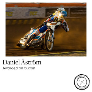 Speedway in the sunset 70*50 cm - Premium edition of 6