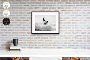 Open image in slideshow, Surfing The White Water @ Huntington Beach 50*40 cm - Collectors edition of 10
